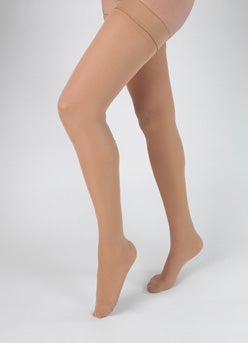 Compression Stocking Health Support® Thigh High Size B Beige Closed Toe