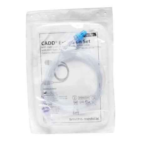 IV Pump Extension Set CADD® Without Port 60 Inch Tubing Without Filter Sterile