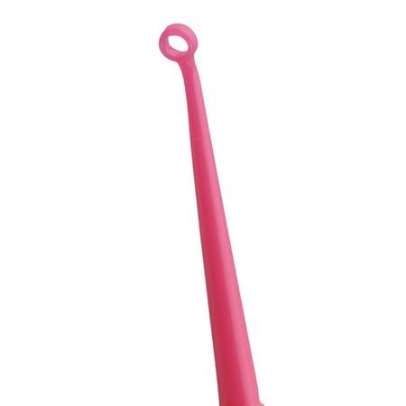 Ear Curette AngleLoop® 6 Inch Length Round Handle 4 mm Tip Angled Blunt Round Loop Tip