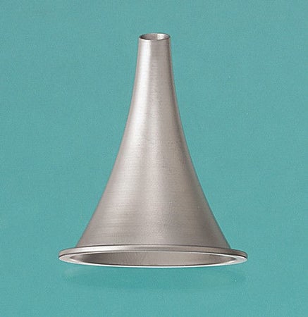 Ear Speculum Tip Oval, Oblique End Size 4 Stainless Steel 6 mm Length Reusable