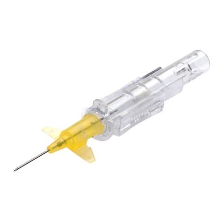 Peripheral IV Catheter Protectiv® Plus-W 24 Gauge 0.675 Inch Polyurethane Winged Hub Non Blood Control Sliding Safety