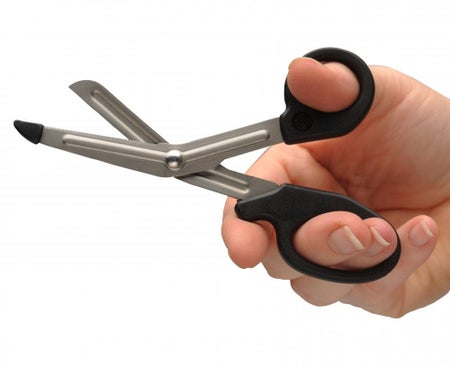 Utility Shears MiniMedicut® 5-1/2 Inch Length Floor / Office Grade Stainless Steel / Plastic NonSterile Finger Ring Handle Angled Blunt Tip / Blunt Tip