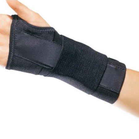 Wrist Brace ProCare® CTS Contoured Aluminum / Cotton / Elastic Right Hand Black Medium