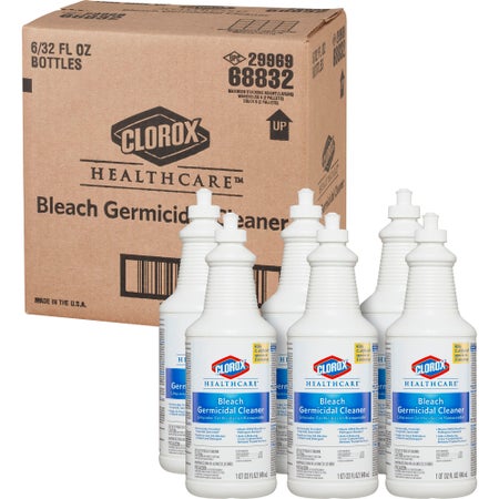 Surface Disinfectant Cleaner Clorox Healthcare® Bleach Germicidal Manual Squeeze Liquid 32 oz. Bottle Fruity Floral Bleach Scent NonSterile