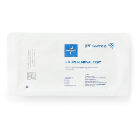 Suture Removal Kit Medline Scissor Style Handle Straight Jaw Type Sterile Single Use