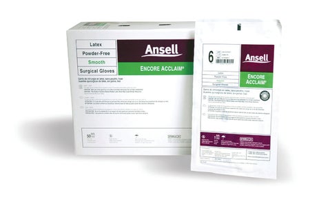 Surgical Glove ENCORE® Latex Acclaim Size 7.5 Sterile Latex Standard Cuff Length Smooth Ivory Chemo Tested