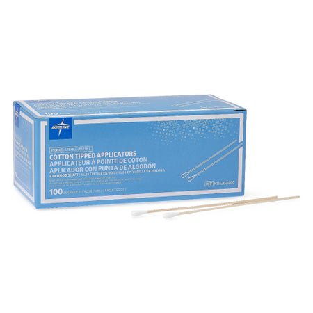 Swabstick Cotton Tip Wood Shaft 6 Inch Length Sterile 2 per Pack