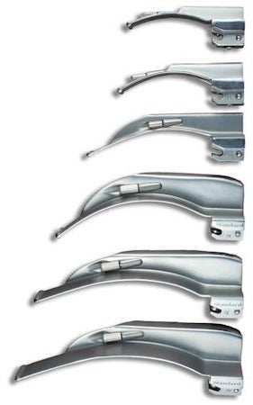 Laryngoscope Blade SunMed® Macintosh Type LED Light Universal NonSterile