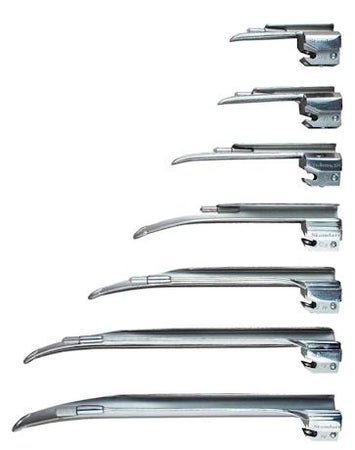 Laryngoscope Blade Airlife® Miller Type Conventional Light Adult NonSterile