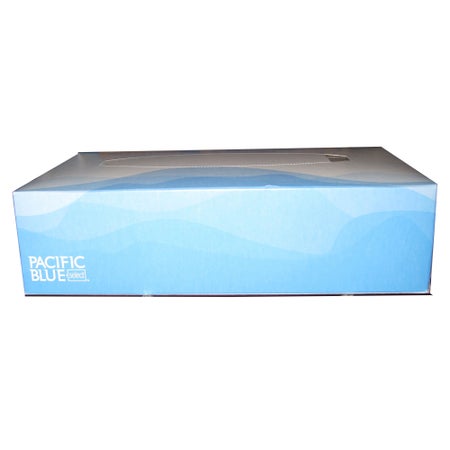 Facial Tissue Pacific Blue Select™ White 7-15/16 X 4-3/4 X 2 Inch 100 Count