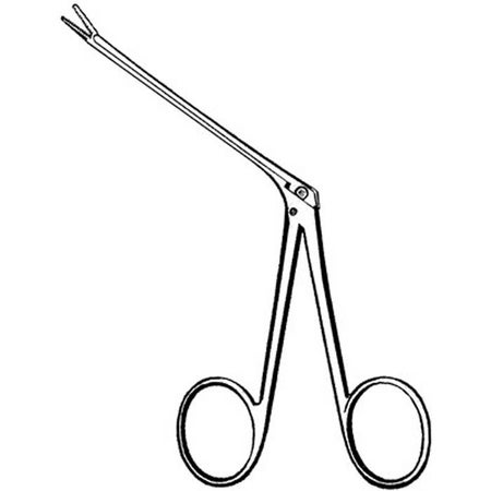 Alligator Forceps Merit™ Hartmann 6-1/2 Inch Length Floor / Office Grade Pakistani Stainless Steel NonSterile NonLocking Finger Ring Handle Straight Serrated Tips