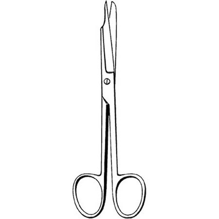 Nail Splitting Scissors Merit™ 6 Inch Length Floor / Office Grade Pakistani Stainless Steel NonSterile Finger Ring Handle Straight Sharp Tip / Blunt Tip