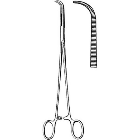 Hemostatic Forceps Sklar® Gemini 5-1/2 Inch Length OR / Surgical Grade German Stainless Steel NonSterile Locking Finger Ring Handle Full Curved Delicate, Serrated Tips