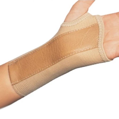 Wrist Brace ProCare® Low Profile / Contoured / Wraparound Aluminum / Cotton / Elastic Left Hand Beige X-Large