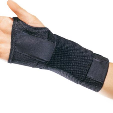 Wrist Brace ProCare® CTS Contoured Aluminum / Cotton / Elastic Left Hand Black X-Large