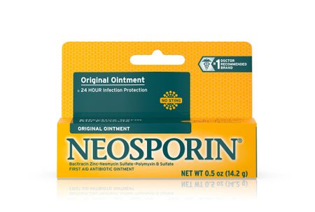 First Aid Antibiotic Bacitracin / Neomycin / Polymyxin B Neosporin® Ointment 0.5 oz. Tube