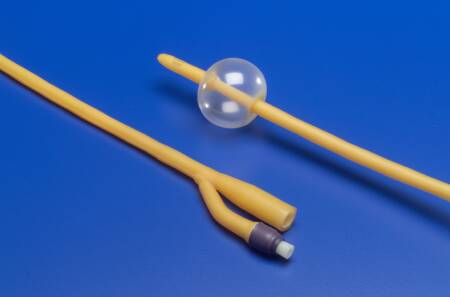 Foley Catheter Ultramer™ 2-Way Standard Tip 5 cc Balloon 14 Fr. Hydrogel Coated Latex
