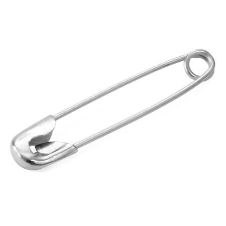 Safety Pins Size 2 Steel NonSterile