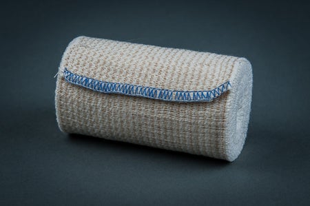 Elastic Bandage Honeycomb® / X-Ten™ 4 Inch X 15 Yard Double Hook and Loop Closure Blue Sterile Standard Compression