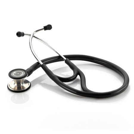 Cardiology Stethoscope Adscope® 601 Black 1-Tube 19 Inch Tube Convertible Chestpiece