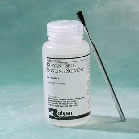 Solvent Rolyan® 237 ml, Self bonding, with Brush Applicator, Container