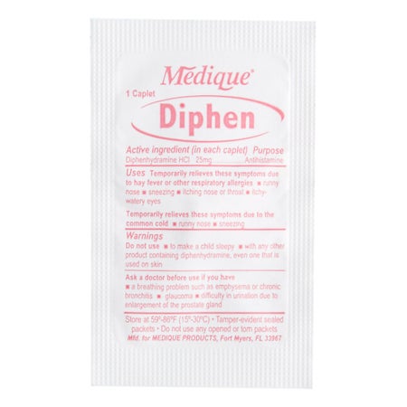 Allergy Relief Diphen 25 mg Strength Tablet 200 per Box