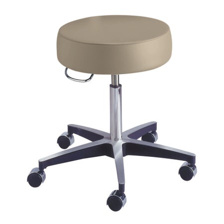 Exam Stool McKesson Without Backrest Pneumatic Height Adjustment 5 Casters Clamshell