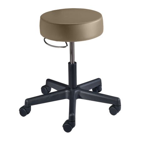 Exam Stool McKesson Without Backrest Pneumatic Height Adjustment 5 Casters Clamshell