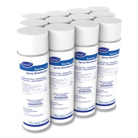 Surface Disinfectant Diversey™ End Bac® II Quaternary Based Aerosol Spray Liquid 15 oz. Can Unscented NonSterile