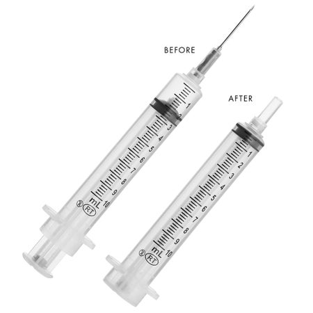 Safety Hypodermic Syringe with Needle VanishPoint® 10 mL 1 Inch 22 Gauge Retractable Safety Needle Regular Wall
