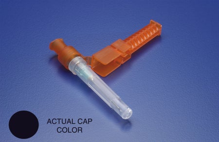Safety Hypodermic Needle Needle-Pro® 1 Inch Length 22 Gauge Regular Wall Hinged Safety Needle