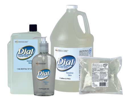 Antimicrobial Soap Dial® Professional for Sensitive Skin Liquid 1,000 mL Refill Bottle Floral Scent