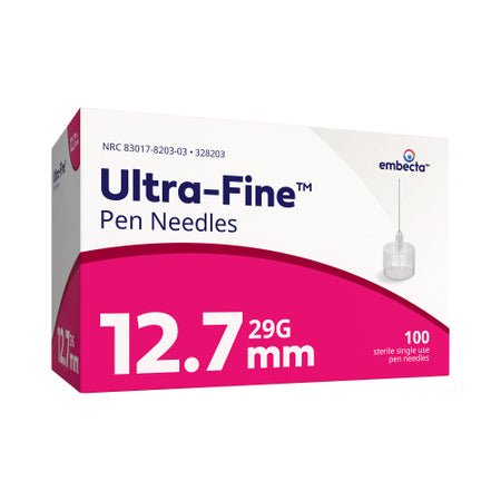 Standard Insulin Pen Needle Ultra-Fine III™ 29 Gauge 12.7 mm Length NonSafety