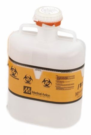 Sharps Container Sharps-Tainer® Translucent Base 9 H X 10 W X 6 D Inch Vertical Entry 1.2 Gallon