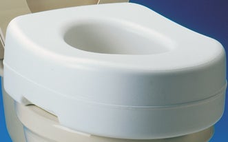 Raised Toilet Seat Carex® 5-1/2 Inch Height Standard / Elongated 300 lbs. Weight Capacity