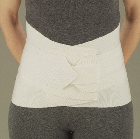 Back Support DeRoyal® One Size Fits Most Hook and Loop Closure 26 to 46 Inch Waist Circumference 10 Inch Height Adult