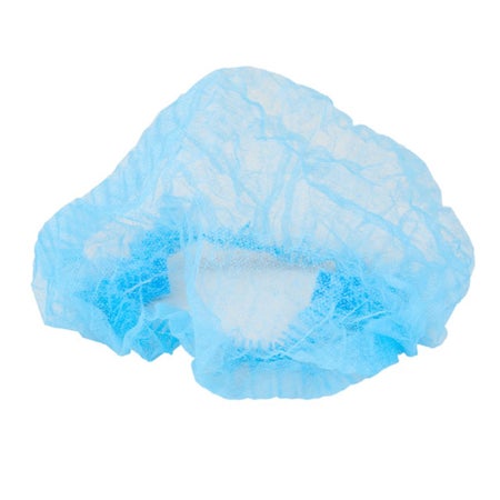 Bouffant Cap One Size Fits Most Blue Elastic Closure