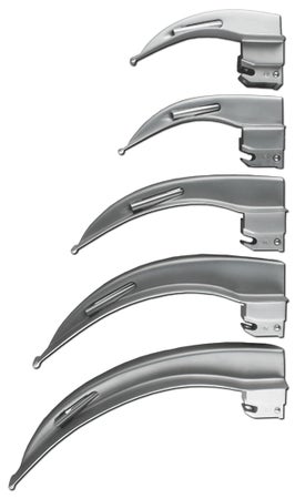 Laryngoscope Blade GreenLine® Macintosh Type Fiberoptic Light Child NonSterile