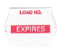 Pre-Printed Label Barkley® Multipurpose Label White Expires Load No. Red