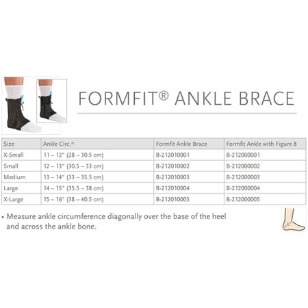Ankle Support Ossur® Formfit® Large Figure-8 Strap / Lace-Up Closure Foot