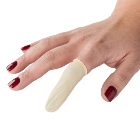 Finger Cot Grafco® Medium 2-3/4 Inch Length Powder Free Latex NonSterile