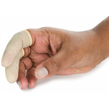 Finger Cot Grafco® Medium 2-3/4 Inch Length Powder Free Latex NonSterile