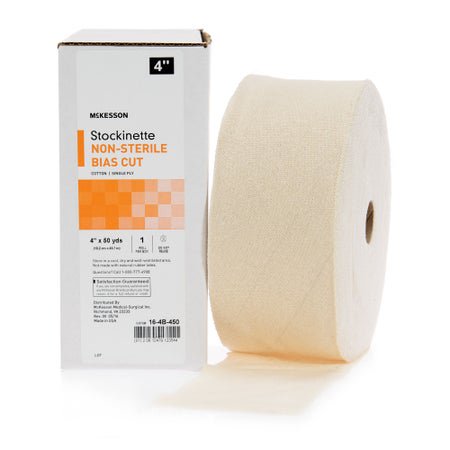 Bias Cut Stockinette McKesson Beige Cotton Size 1 4 Inch X 50 Yard NonSterile