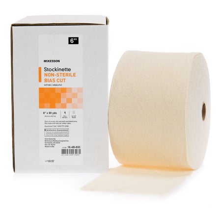 Bias Cut Stockinette McKesson Beige Cotton Size 2 6 Inch X 50 Yard NonSterile