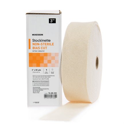 Bias Cut Stockinette McKesson Beige Cotton Size 3 3 Inch X 50 Yard NonSterile