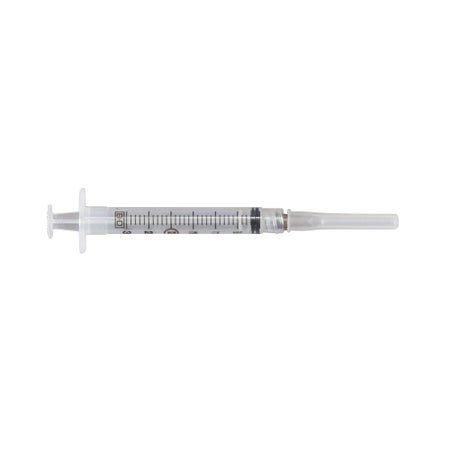 Standard Hypodermic Syringe with Needle PrecisionGlide™ 3 mL 1 Inch 22 Gauge NonSafety Regular Wall