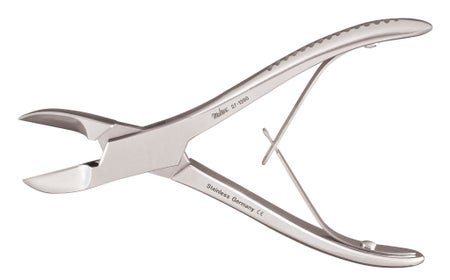 Bone Cutting Forceps Miltex® Liston 5-1/2 Inch Length OR / Surgical Grade German Stainless Steel NonSterile NonLocking Plier Handle Straight Cutting Beak Tips