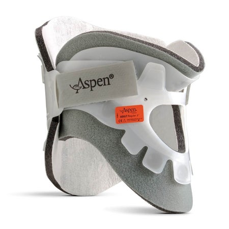 Rigid Cervical Collar Aspen® Preformed Adult Short Two-Piece / Trachea Opening 13 to 21 Inch Neck Circumference