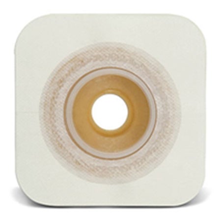 Ostomy Barrier Sur-Fit Natura® Precut, Extended Wear Durahesive® Adhesive 45 mm Flange SUR-FIT® Natura™ System Hydrocolloid 3/4 Inch Opening 4-1/2 X 4-1/2 Inch