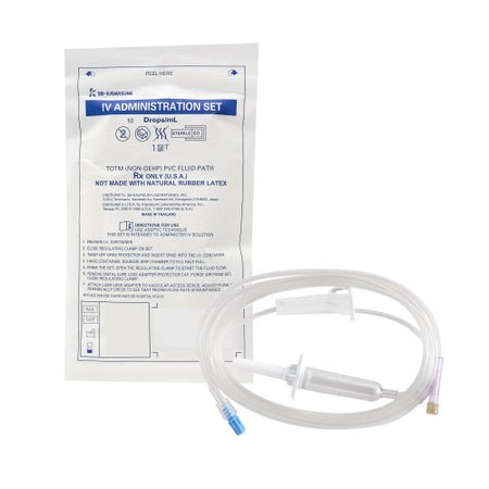 Primary IV Administration Set Kawasumi™ Gravity 1 Port 60 Drops / mL Drip Rate With Filter 84 Inch Tubing Solution